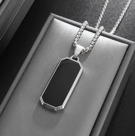 STAIN LESS STEEL CUBE TYPE BOYS NEACKLACE
